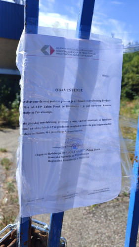 Obaveštenje na kapiji