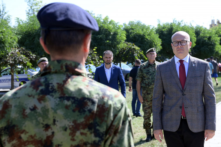 Ministar obišao pontonski most na Velikom bačkom kanalu