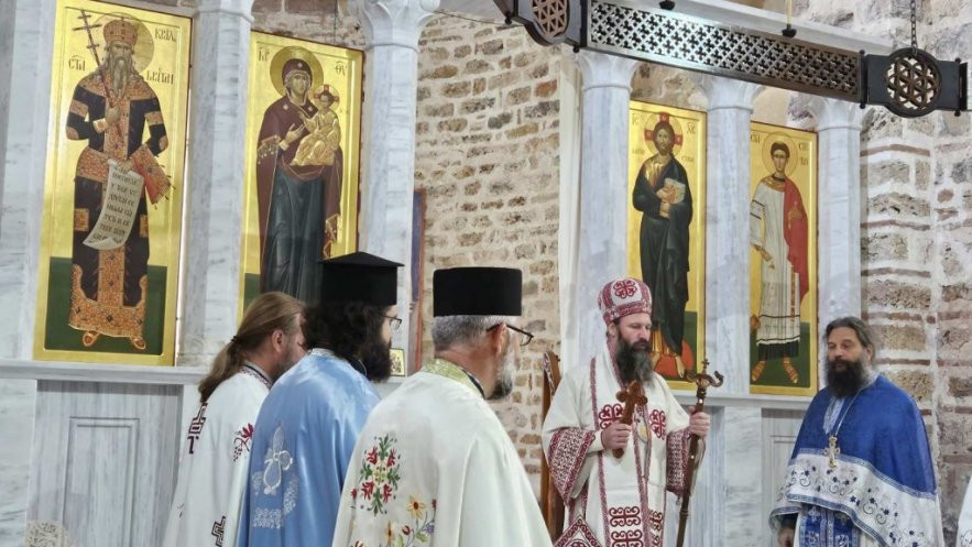 Manastir Gračanica, proslava kralja Milutina, episkom raško-prizrenski Teodosije