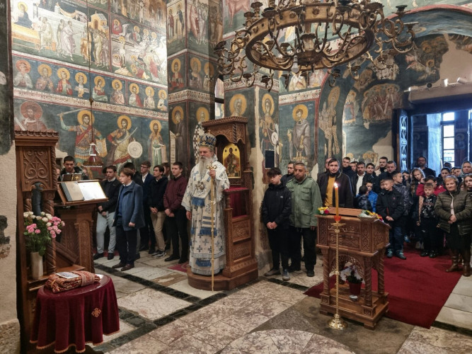 Manastir Gračanica, proslava kralja Milutina, episkom raško-prizrenski Teodosije