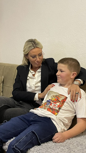 Dajana Paunović sa Stefanom Stojanovićem