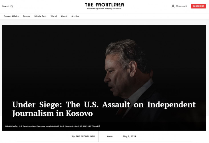 Tekst o Eskobaru u Frontlajneru