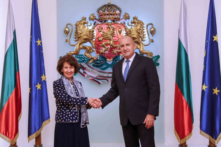 Gordana Siljanovska Davkova i Rumen Radev Gordana Siljanovska Davkova i Rumen Radev