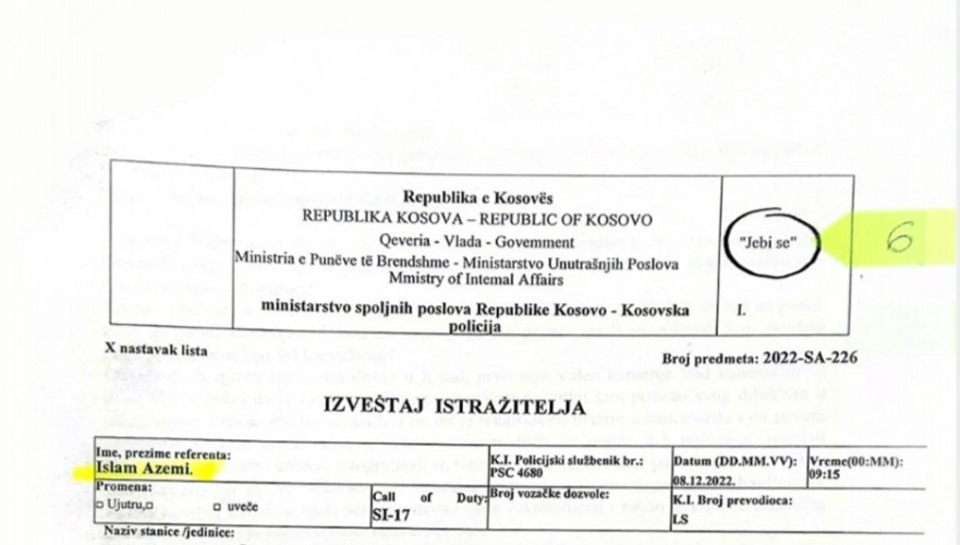 Milun Milenković, dokument, suđenje