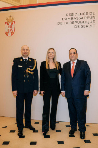 Ana Hristanović na prijemu u Parizu