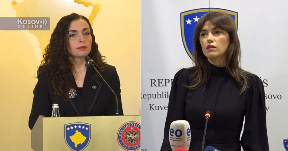 Haxhiu in a crouched start, ready to take over the position of acting president