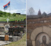 Polomljeni krst i srpska trobojka na spomenik u Velikoj Hoči