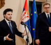 Dritan Abazović i Aleksandar Vučić