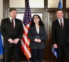 Gabrijel Eskobar, Vjosa Osmani, Miroslav Lajčak