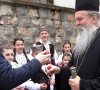 Petar Petković u manastiru Draganac sa vladikom Teodosijem