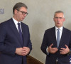 Predsednik Srbije Aleksandar Vučić i generalni sekretar NATO Jens Stoltenberg
