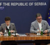 Obraćanje predsednika Srbije Aleksandra Vučića i premijerke Ane Brnabić