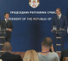 Konferencija za štampu predsednika Francuske Emanuela Makrona i predsednika Srbije Aleksandra Vučića