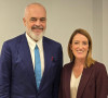 Edi Rama i Roberta Mecola