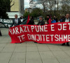 Protest za 1. maj u Prištini