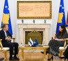 Vjosa Osmani sa Kristofom Kampom