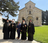 patrijarh Porfirije i pastor Berns u Visokim Dečanima