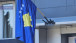 Zastava Kosova na zgradi opštine Leposavić